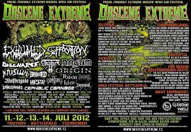 The music festival will feature an extended show on friday night, a saturday matinee, and a saturday evening extended show. Obscene Extreme 2012 Die Dauerparty