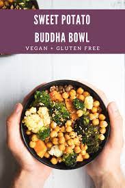 Sweet Potato Buddha Bowl Spoonful Of Kindness Recipe Vegan Summer Recipes Stuffed Sweet Potato Healthy Vegetarian Breakfast Recipes