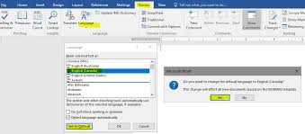 Cannot Change Default Dictionary From Us
