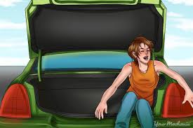 Unclip the latch rod from the lock mechanism. How To Escape From The Trunk Of A Car Yourmechanic Advice