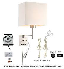 Our collection features a wide array of designs to suit your needs including wall sconces, spotlights, reading lamps, picture lights and much more. Homefocus Usb Led Swing Arm Bedside Reading Wall Lamp Light Led Reading Swing Arm Wall Lamp