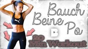 Das musst du auch nicht. Bauch Beine Po Training Fur Zuhause 20 Minuten Workout Zum Mitmachen Bodykiss Youtube