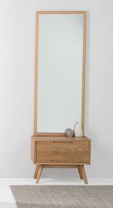 Jenson Storage Mirror Oak Dressing Table Design Furniture Small Space Interior Design