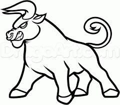 How To Draw An Ox For Kids Step By Step Animals For Kids For Kids Free Online Drawing Tutorial Added By Dawn June Drawings Online Drawing Guided Drawing