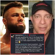Regan Grimes fires back at Bob Cicherillo's claim that he should skip this  year's Olympia due to a possible 12th or 15th place finish.