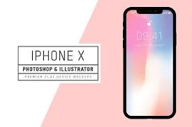 Flat Iphone X Mockups Iphone Mockup Templates
