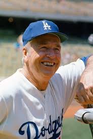 Walter Alston, former manager of the Los Angeles Dodgers. He is buried in  his hometown of Darrtown, Ohio. His final resting place is in the Darrtown  Pioneer Cemetary.