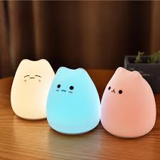 Led Night Lamp Decorate Desk Light Battery Dream Cute Cat Holiday Creative Sleepping 7changing Bulb For Baby Bedroom Luminar Led Night Lights Aliexpress