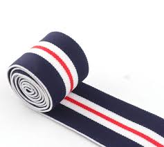 1.5 Inch High Elastic Striped Webbing Elastic Stretch Band Ribbon Multiple  Color Stripe Elastic Band 38mm Strap Webbing by the Yard