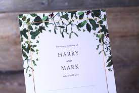 Christmas wedding invitations funny wedding invitations indian wedding receptions wedding mandap rustic wedding save the dates snowflake wedding wedding stage decorations post. 10 Gorgeous Winter Wedding Stationery Ideas The Foil Invite Company Blog