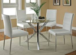 Love this quaint square table with wood finish top offset with white distress.and finished with the dark turquoise love the white table and colored chairs. Round Kitchen Table Sets For 4 Guests Fanpageanalytics Home Design From Tips To Consider The Small Round Kitchen Table Pictures