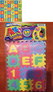 Abc 123 Foam Tiles Interlock 36 Pieces Learning Letters And Numbers 75656014107 Ebay Foam Tiles Childrens Play Mat Learning Letters
