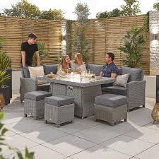 You can make a custom fire screen to fit any fire pit with necessary supplies from the hardware if you are thinking of making a fire pit in the back yard, here is a question, what type of screen will work. Ciara Left Hand Casual Dining Corner Sofa Set Firepit Table