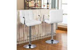 Shop for swivel bar stools for kitchen island at bed bath & beyond. 2pcs White Black Bar Stools Swivel Chair Kitchen Gas Lift Island Stool Groupon
