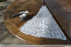 Add a thin coat of briwax liming wax. Cerused Oak Dining Table Table Makeover Finished Addicted 2 Decorating