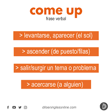 Levantarse en armas loc verb locución verbal: Dilo En Ingles Pa Twitter Come Up Frase Verbal Puede Significar Levantarse O Aparecer El Sol Ascender De Puesto O Fila Salir O Surgir Un Tema O Problema