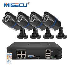 Misecu 1080p Poe Nvr 4pc 2 0mp 15v Poe Ip Camera P2p Hdmi 1080p 1tb Hdd Cctv Security Surveillance Night Vi Ip Camera Surveillance System Security Surveillance