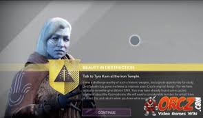 Destiny Talk To Tyra Karn Beauty In Destruction Orcz Com The Video Games Wiki