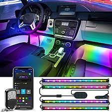 Amazon Com Govee Rgbic Interior Car Lights App Control Music Mode Multicolor And Scene Options Led Lights Automotive Led Lights Car Lights Lights