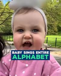 This tiny tot’s got the whole alphabet down 😍
