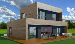 Maison bois de 20m2, maison bois de 30m², maison bois de 40m², maison bois de 50m², studio de jardin avec mezzanine, logement sénior. Maison A Ossature En Bois A Etages Toop 5 Surface Habitable 125 M Surface Brute 173