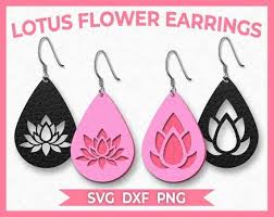 Free Free Flower Leather Earrings Svg SVG PNG EPS DXF File