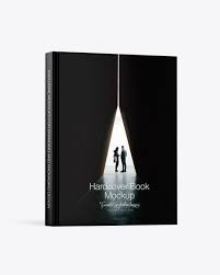 Hardcover Book W Glossy Cover Mockup In Stationery Mockups On Yellow Images Object Mockups