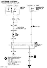 1998 ford ranger wiring diagram. Fuel Pump Circuit Wiring Diagram 1993 1994 4 0l Ford Ranger