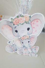 Elephant Baby Shower Decorations Watercolor Elephants 1st Etsy Elephant Baby Shower Decorations Elephant Baby Shower Centerpieces Elephant Baby Shower Theme Girl