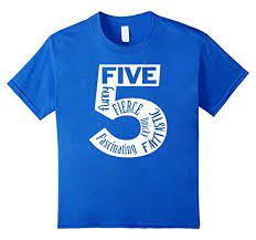 Cute Kids T Shirt For 5 Year Olds With Descriptive Adjectives Inside The Number 5 That Read Five Fu Birthday Boy Shirts Birthday Shirts Kids Birthday Shirts