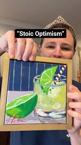 “Stoic Optimism.” 6”x6” framed to 7”x7”. Fits right there next to your  triple sec and forgotten dreams. $135. DM to purchase!