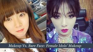 Poll Makeup Vs Bare Face Female Idols Makeup Bare Face Fashion Face Mask Face Mask Reviews