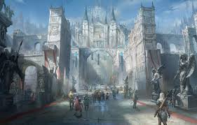 Maybe you would like to learn more about one of these? Wallpaper Fantasy People Castle Digital Art Artwork Fantasy Art Dragons Towers Creature Painting Art Statues Fantasy Castle Images For Desktop Section Fantastika Download