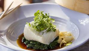 Warm goat cheese salad with wild mushrooms. Eddie V S Wildfish
