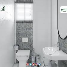 بلاط أسباني ديكور للاستخدام داخل الحمامات والمطابخ للمزيد زورونا على موقع الشركة Https Www Ghefari Com Ar Decor 20x60 واتس اب 009 Decor Bathroom Toilet