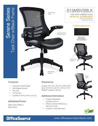 Specifications Task Chair W Black Frame Sku S13mbvsblk List 239 00 Overall Dimensions 25 1 2 W X 26 1 4 D X 37 41 H Seat Dimen Black Chair Chair Task Chair