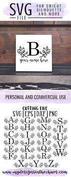Download Free Leaf Letter Monogram Free Svg Freesvg Silhouette Cricut Cricut Monogram Monogram Free Monogram Free Svg