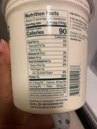Chobani Yogurt Greek Non Fat Plain Calories Nutrition Analysis More Fooducate
