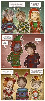 When the holiday season arrives in gotham city, what's the best way to share the yuletide cheer? Tes Ugly Christmas Sweaters By Isriana On Deviantart