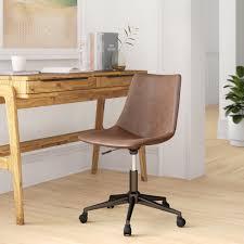 A comfortable desk chair without wheels, which catches the attention with its smooth, contemporary design, being a combination of an ergonomic seating and a sturdy, chromed metal base. Armless Office Chairs You Ll Love In 2021 Wayfair