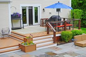 Creating a deck and patio combo can seamlessly tie in your hot tub, fire pit, outdoor kitchen or any. Lexington Archadeck