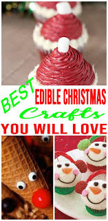 Our best christmas desserts include cookies, pies, gingerbread, and one showstopping cupcake wreath. Diy Edible Christmas Crafts Edible Christmas Gifts Holiday Crafts For Kids School Christmas Party