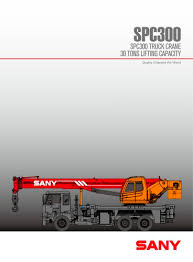 Sany Spc300 30ton Telescopic Truck Crane Sany Pdf