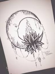 Lotus Moon By Morganscanvas On Etsy 5 99 Tattoos Flower Tattoo Designs Cute Tattoos