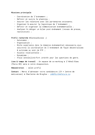 Chef de projet numérique (f/h/autre) il s'agit d'un modèle de fiche de poste de chef de projet numérique que vous pouvez publier sur les tableaux d'emplois pour attirer des candidat (e)s possédant des compétences de direction de projet. Fiche De Poste Chef De Projet Evenementiel Par Rox Fichier Pdf