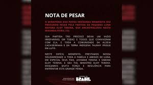 Ministério dos Povos Indígenas lamenta morte de sobrinha de Eloy Terena