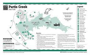 Day use area completely separate from camping area and the wildlife are abundant two fishing piers both well. Purtis Creek State Park Maplets