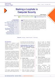 There is only smaller selection of hardware components that have driver support for linux. Pdf Hacking A Loophole In Computer Security
