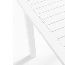 Table de jardin blanche senna rectangulaire en plastique, résistante, idéale pour un usage extérieur, sur les terrasses. Table De Jardin Extensible En Aluminium Triptic Grosfillex 4 Pieds Com