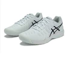 Asics lace up running shoes crafted using a mesh upper to allow extra breathability while the eva midsole and internal heel counter provides shock absorbing cushioning and stability. Asics Gel Resolution 7 Grass Tennis Shoes 40 Off Sportsshoes Com